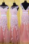 Natürliche Taile Meerjungfrau Stil Unverwechselbar Abendkleid mit Applikation aus Tüll