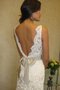 Schaufel-Ausschnitt Ärmellos Bodenlanges Romantisches Prächtiges Brautkleid