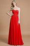 Ärmelloses Herz-Ausschnitt Chiffon Bodenlanges Brautjungfernkleid im Empire Stil