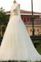 Sweep Zug Duchesse-Linie A-Linie Gerüschtes Brautkleid mit Plissierungen