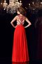 Empire Taille Schaufel-Ausschnitt A-Line Prinzessin Ärmelloses Abendkleid