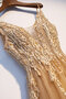 Zart Spaghetti Träger Luxus Sittsames Ballkleid aus Tüll
