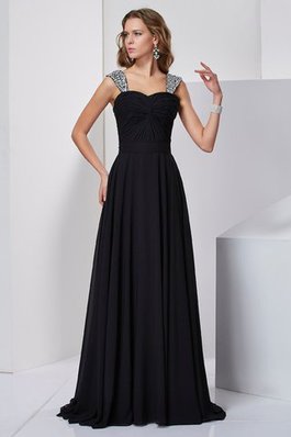 Spaghetti Träger Prinzessin A-Line Anständiges Abendkleid mit breiter Träger