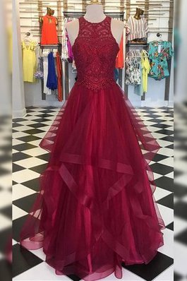 Normale Taille A-Line Saugfähig Organza Prinzessin Abendkleid