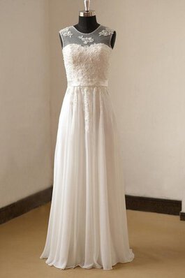 Plissiertes Ärmellos A-Line Luxus Bodenlanges Brautkleid