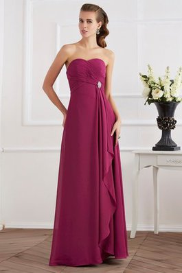 Reißverschluss Empire Taille Anständiges Bodenlanges Abendkleid aus Chiffon