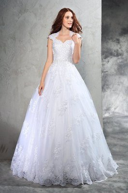 Normale Taille Organza Ärmelloses Duchesse-Linie Brautkleid mit Herz-Ausschnitt