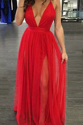 Plissiertes Schickes Romantisches Ballkleid aus Chiffon mit Rüschen