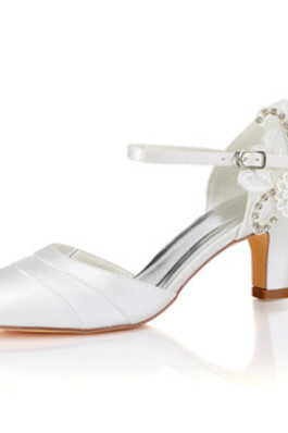 Sommer Tatsächliche Absatzhöhe 2.56 Zoll (6.5cm) Formell Brautschuhe