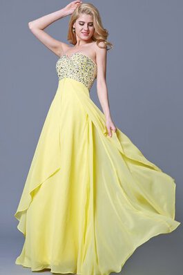 Chiffon Empire Taille Geschichtes A-Line Abendkleid mit offenen Rücken