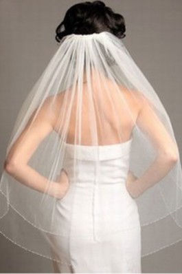 Einfache Günstige Kurz Brautschleier Modus - Foto 2