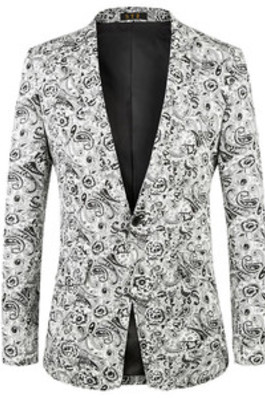 Herbst Anzüge Jacken Floral Hohe Qualität Männer Blazer