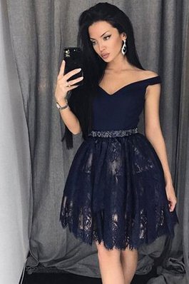 Prinzessin Ärmelloses Perlenbesetztes Glamourös Jugendweihekleid aus Satin