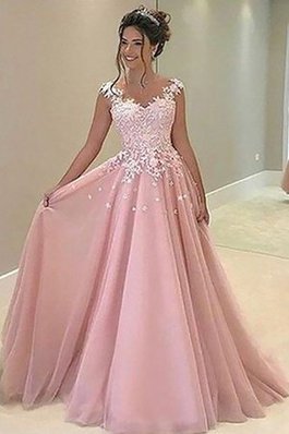 Normale Taille Bezaubernd A Linie Prinzessin Ballkleid mit Applike