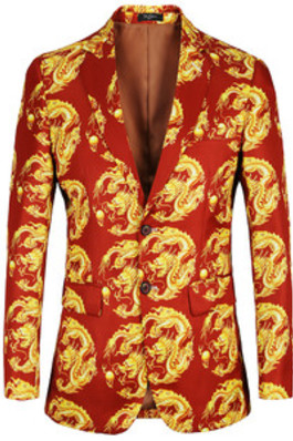 Blazer Gedruckt Anzug Jacke Neue Ankunft Männer Floral