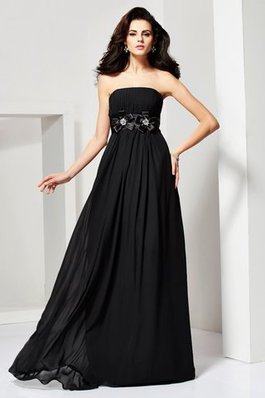 A Linie Normale Taille Sweep Zug Ballkleid mit Blume ohne Ärmeln