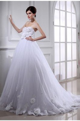 Organza Empire Taille Brautkleid mit Schleife mit Gürtel