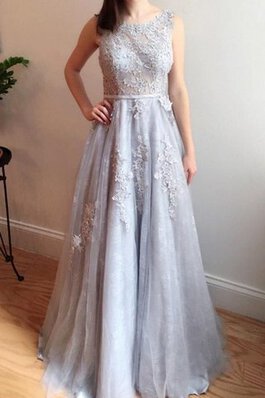 A Linie Tiefer V-Ausschnitt Luxus Brautjungfernkleid mit Bordüre aus Spitze