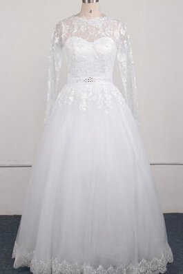 Spitze Meerjungfrau Paillette Natürliche Taile Brautkleid mit Bordüre