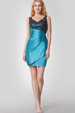 Ärmelloses Sexy Legeres Mini Cocktailkleid mit Reißverschluss