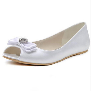 Flache Schuhe Schick Elegant Frühling Hochzeitsschuhe