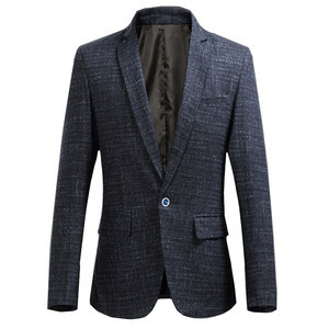 Blazer Jacke Hohe Qualität Einzigen Mode Neue Männer Casual Business Anzug