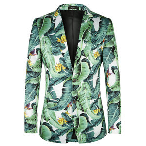 Jacken Mens Mode Gedruckt Floral Anzug Blazer Exklusive