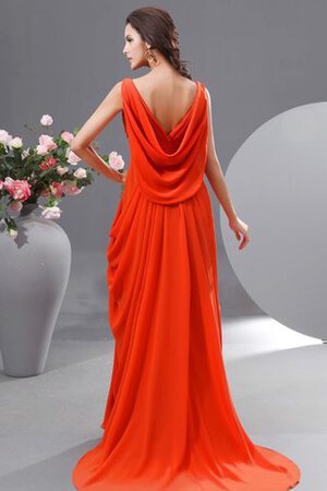 Chiffon Drapiertes Empire Taille V-Ausschnitt Sittsames Brautmutterkleid