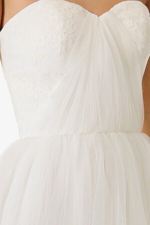 Strand Herz-Ausschnitt A-Line Legeres Brautkleid mit Bordüre