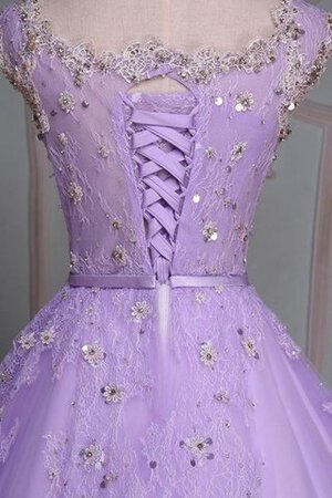 Normale Taille Spitze Quinceanera Kleid mit Rücken Schnürung mit Applike