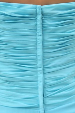 Plissiertes Trägerloser Ausschnitt Chiffon A-Line Brautjungfernkleid mit Reißverschluss