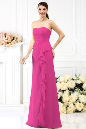 A-Linie Prinzessin Chiffon Empire Taille Ballkleid ohne Ärmeln