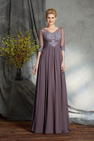 Prinzessin Ärmellos Halbe Ärmeln Anständiges Bodenlanges Brautmutterkleid