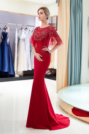 Absorbierend Sweep Train Ausgefallenes Romantisches Ballkleid aus Dehnbarer Satin