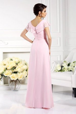 Prinzessin A-Line Empire Taille Bodenlanges Brautmutterkleid mit Rüschen