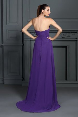 Ärmelloses Trägerlos Reißverschluss Chiffon Empire Taille Cocktailkleid