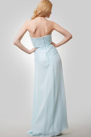 Etui Chiffon Trägerloser Ausschnitt Luxus Brautjungfernkleid mit Gürtel