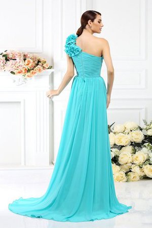 9ce2-456u6-drapiertes-empire-taille-chiffon-sittsames-brautjungfernkleid-mit-blume