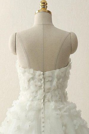 Satin Tüll Herz-Ausschnitt Duchesse-Linie Bodenlanges Brautkleid