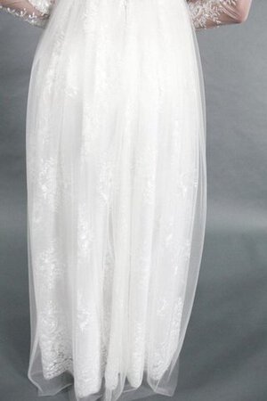 Tüll Tiefer V-Ausschnitt Brautkleid mit Schmetterlingsknoten mit Schleife