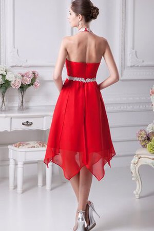 Nackenband Empire Taille Herz-Ausschnitt Chiffon Cocktailkleid