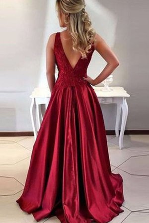 A-Line Zauberhaft Prinzessin Abendkleid mit Natürlicher Taille mit Applikation