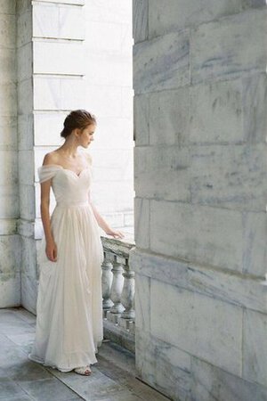 Beach Stil Reißverschluss Bodenlanges Brautkleid mit mehrschichtigen Rüsche mit kreuz