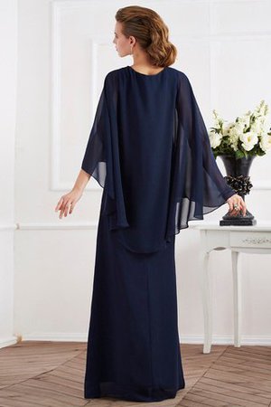 Ärmellos Hoher Ausschnitt Bodenlanges Anständiges Brautmutterkleid aus Chiffon