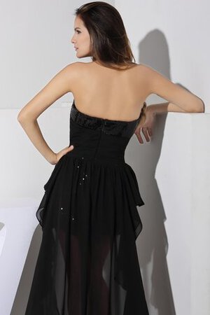 Paillettenbesetztes Gerüschtes Trägerlos Mini Cocktailkleid