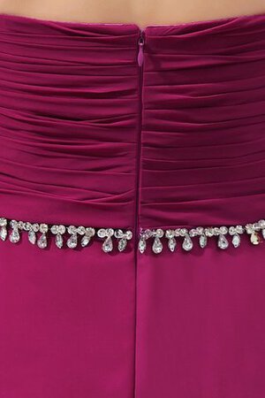 Herz-Ausschnitt Paillettenbesetztes Empire Taille A-Linie Plissiertes Abendkleid