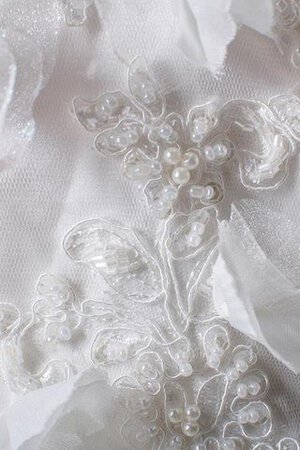 Duchesse-Linie Sittsames Brautkleid mit Bordüre mit Rüschen