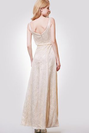 Schaufel-Ausschnitt Elegantes Knöchellanges Romantisches Sittsames Brautjungfernkleid