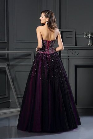 Empire Taille Satin Sittsames Quinceanera Kleid mit Perlen mit Rücken Schnürung