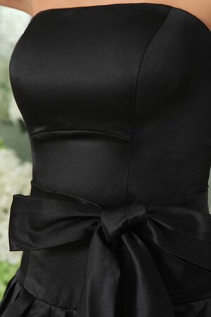 Trägerlos Mini Cocktailkleid mit Schichtungen mit Schleife